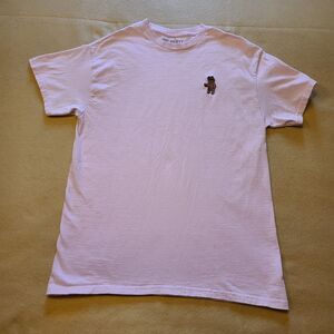 Riot Society Teddy Bear T Shirt Mens Size Medium Pink Short Sleeve Streetwear